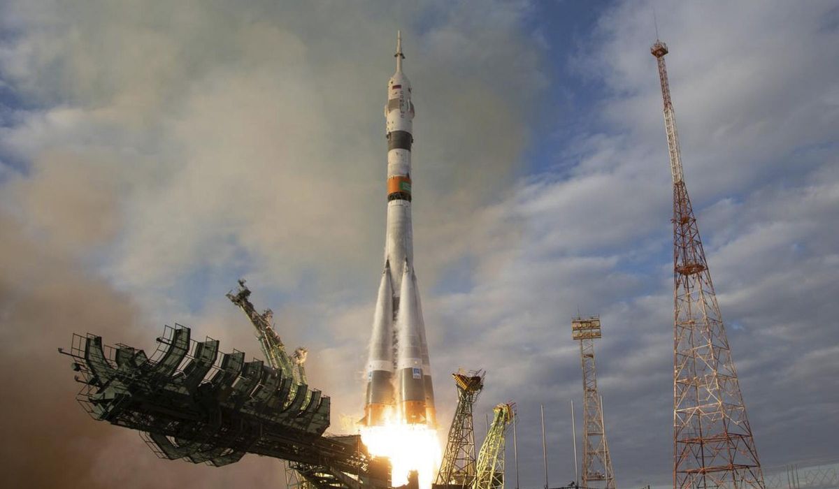 NextImg:Russian Soyuz spacecraft with 3 astronauts docks at the International Space Station