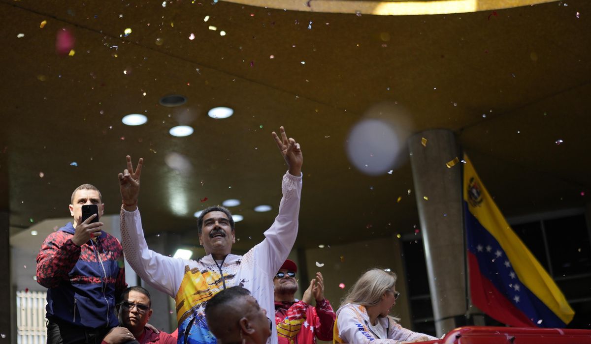 NextImg:Maduro makes official reelection run while would-be rival struggles to register candidacy