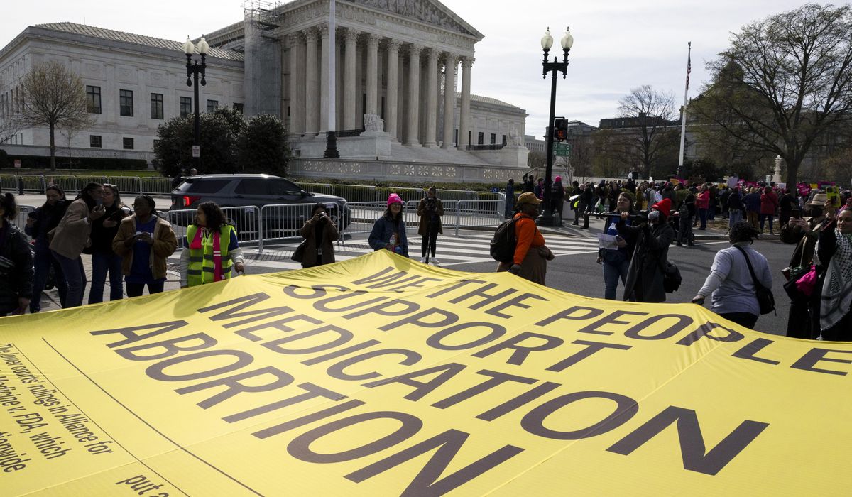 NextImg:Higher Ground: Abortion at Supreme Court, resurrection research, Trump USA Bible