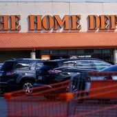 Shopping carts are parked outside a Home Depot in Philadelphia on Sept. 21, 2022. Federal authorities said they have busted up a massive theft operation run by illegal immigrants from Guatemala that targeted Home Depot stores along the Atlantic coast, stealing and re-selling power tools and other high-dollar items. (AP Photo/Matt Rourke, File)