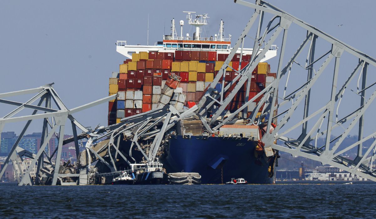 NextImg:Crews at Baltimore bridge collapse continue meticulous work of removing twisted steel and concrete