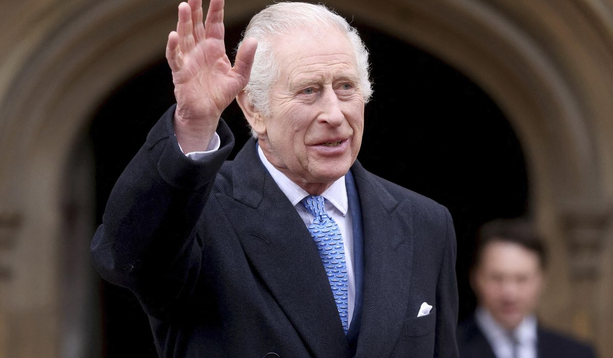 NextImg:King Charles shakes hands, chats with crowd at most significant public outing since cancer diagnosis