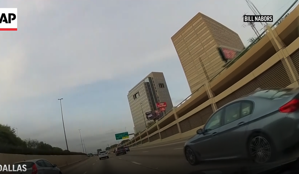 NextImg:WATCH: Dash camera captures Dallas freeway crash involving Corvette, Lamborghini, other drivers