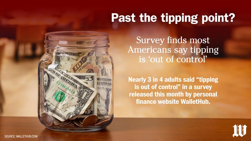 Americans get ticked over pressure to tip everywhere they go to eat (horizontal)