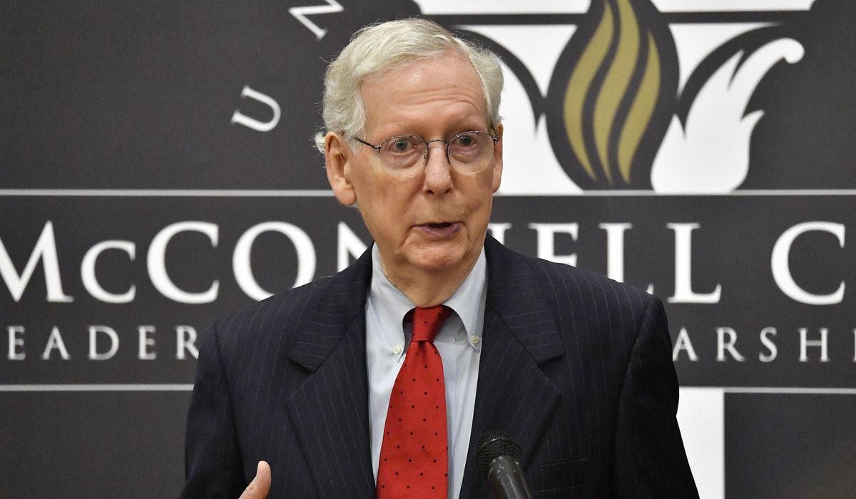 NextImg:McConnell warns dismissing Mayorkas impeachment will defy history as Senate awaits articles