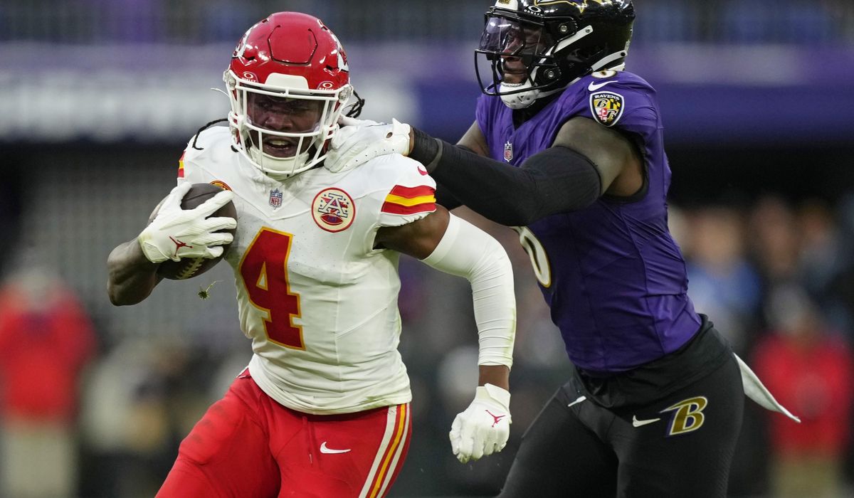 NextImg:Chiefs’ Rashee Rice surrenders to police on assault charge after high-speed crash
