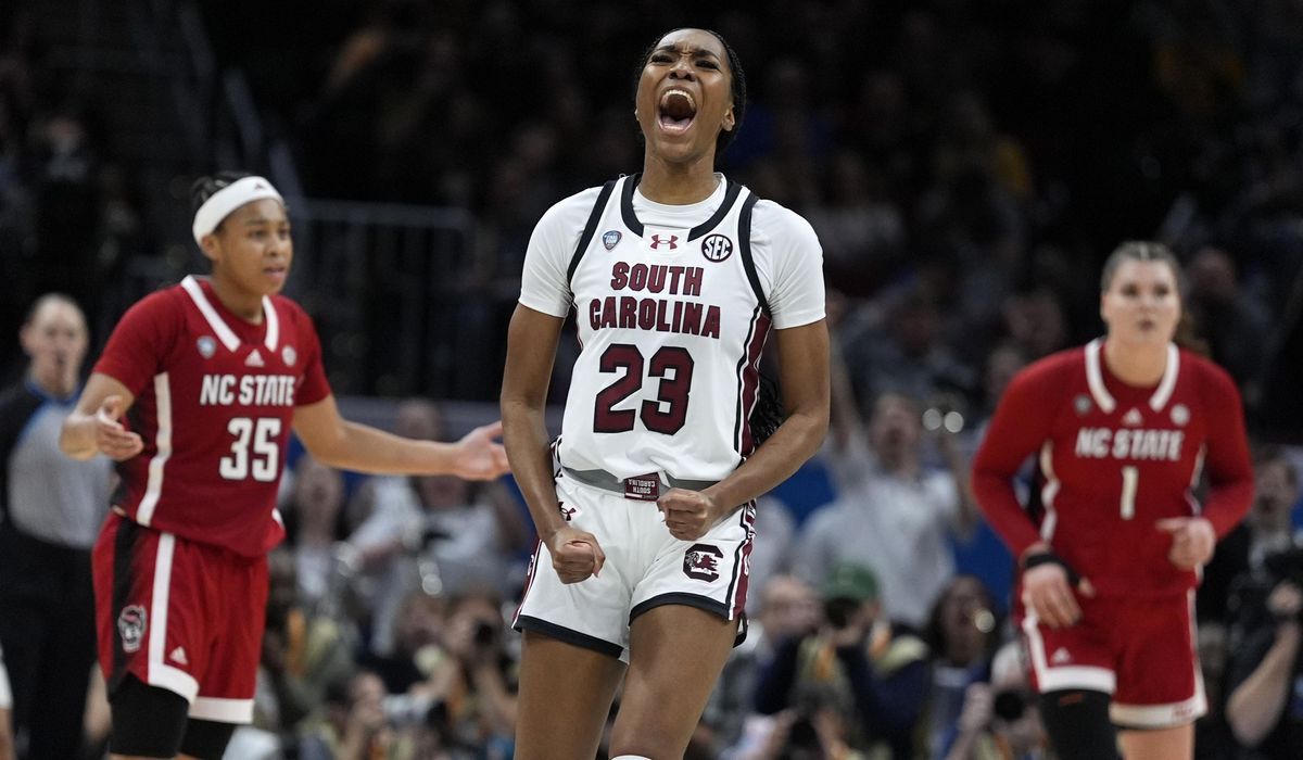 NextImg:South Carolina women stay perfect, surge past N.C. State 78-59 to reach NCAA title game