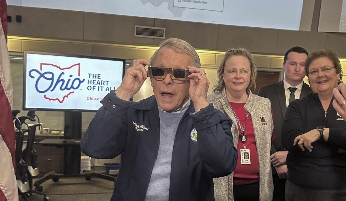 NextImg:Emergency operations plan ensures ‘a great day’ for Monday’s eclipse, Ohio Gov. Mike DeWine says