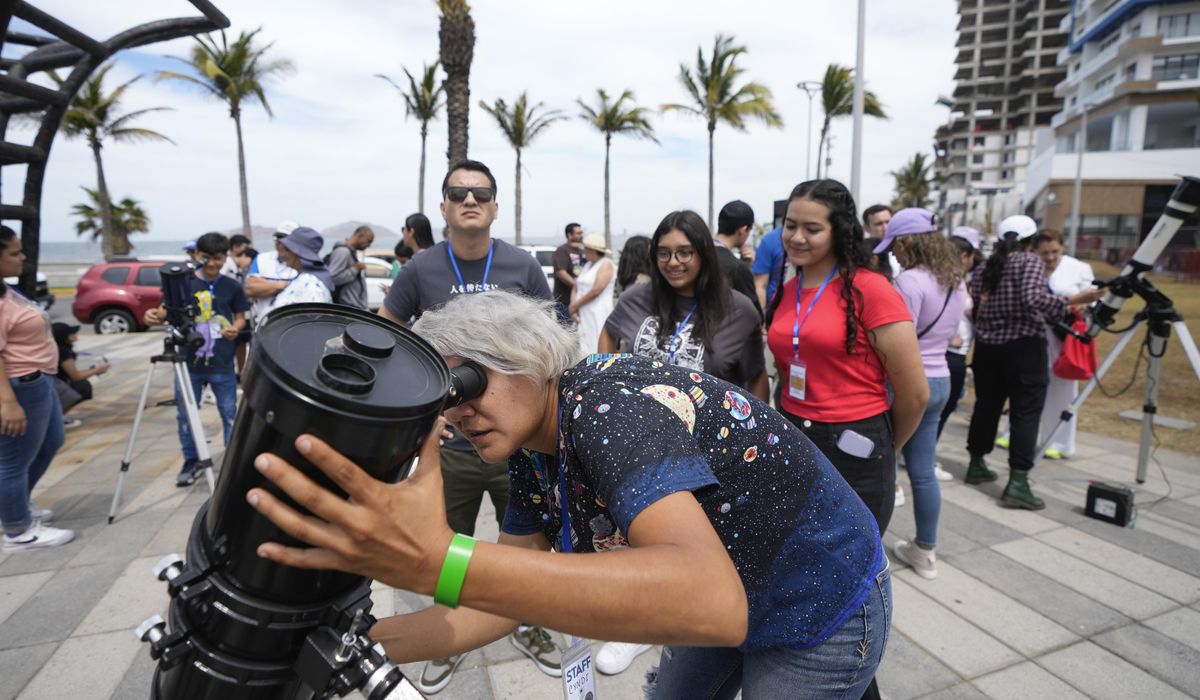 NextImg:Huge crowds await a total solar eclipse in North America. Clouds may spoil the view
