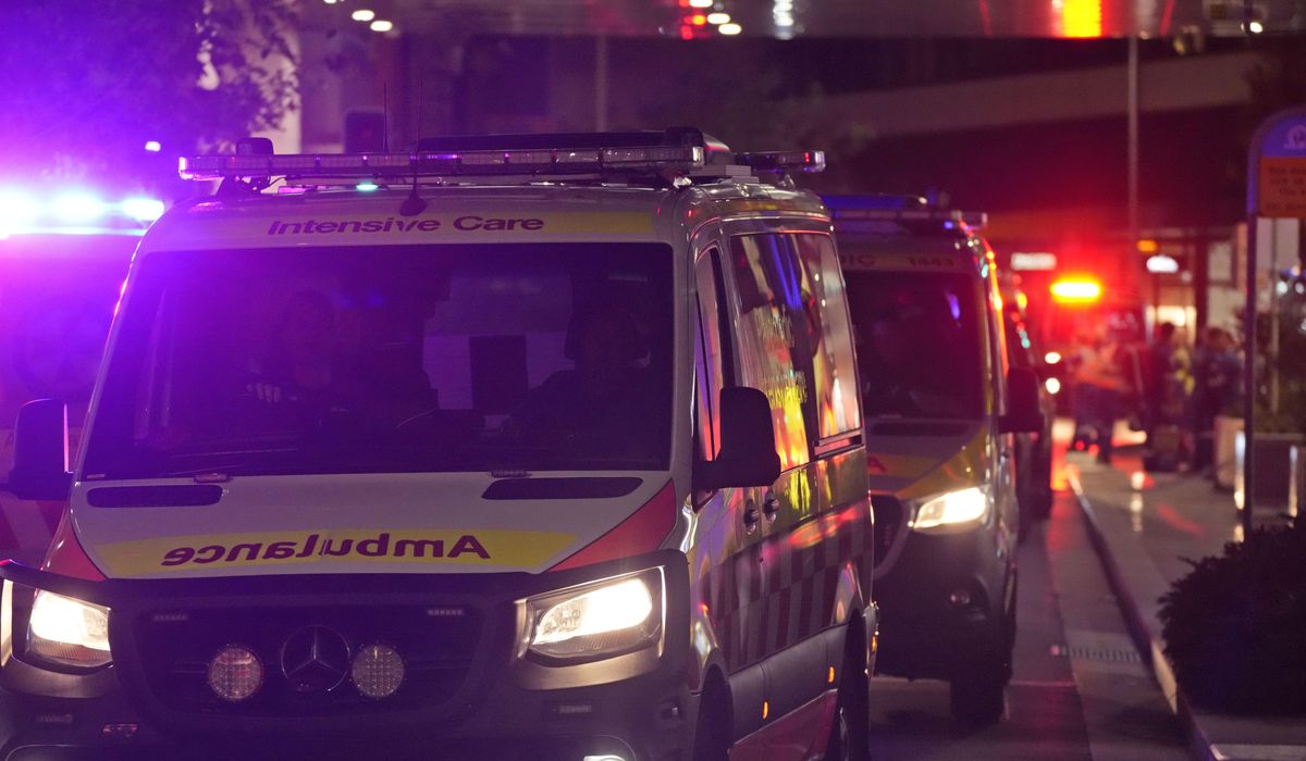 NextImg:Man arrested after a reported stabbing at a church in Sydney. No lives still in danger, police say
