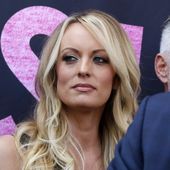 Stormy Daniels appears at an event, May 23, 2018, in West Hollywood, Calif. The hush money trial of former President Donald Trump begins Monday, April 15, 2024, with jury selection. It&#x27;s the first criminal trial of a former U.S. commander-in-chief. The charges in the trial center on $130,000 in payments that Trump&#x27;s company made to his then-lawyer, Michael Cohen. He paid that sum on Trump&#x27;s behalf to keep Daniels from going public, a month before the election, with her claims of a sexual encounter with Trump a decade earlier. (AP Photo/Ringo H.W. Chiu, File)