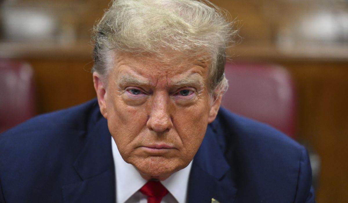 NextImg:Trump arrives in New York court for hush money trial during campaign
