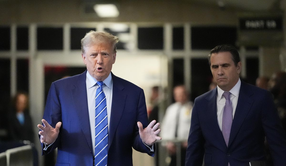 NextImg:Only a third of Americans think Trump acted unlawfully in hush money case, poll shows