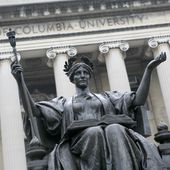 The statue of Alma Mater on the campus of Columbia University in New York, Oct. 10, 2007. Four months after a contentious congressional hearing led to the resignations of two Ivy League presidents, Columbia University’s president is set to appear before the same committee over questions of antisemitism and the school’s response to escalating conflicts on campus. Nemat Shafik, Columbia’s president, was originally asked to testify at the House Education and Workforce Committee’s hearing in December, but she declined, citing scheduling conflicts. (AP Photo/Diane Bondareff, File)