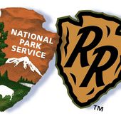 The National Park Service says the logo of the Glacier Range Riders in Montana is too close to the park service’s own logo. (Credit: National Park Service, Glacier Range Riders)