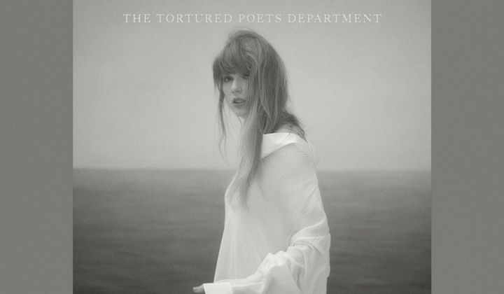 This cover image released by Republic Records show &quot;The Tortured Poets Department&quot; by Taylor Swift. (Republic Records via AP)