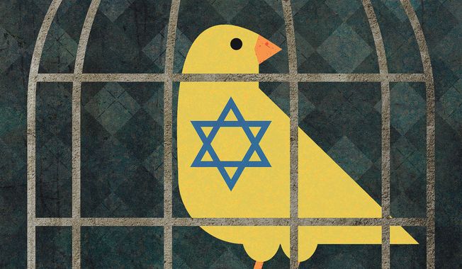 Israel and antisemitism illustration by Greg Groesch / The Washington Times