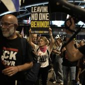 People protest against Israeli Prime Minister Benjamin Netanyahu&#x27;s government and call for the release of hostages held in the Gaza Strip by the Hamas militant group, in Tel Aviv, Israel, Saturday, April 20, 2024. (AP Photo/Leo Correa) **FILE**