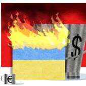 Europe paying to support Ukraine&#x27;s war with Russia illustration by Alexander Hunter/The Washington Times