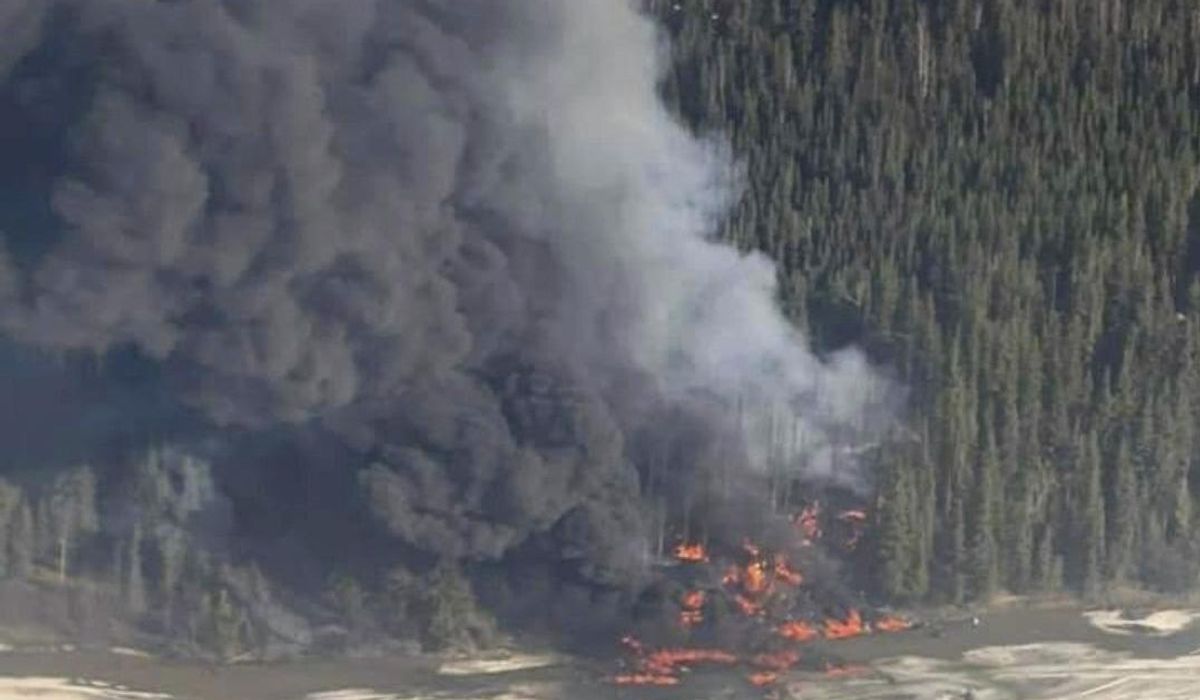 NextImg:Douglas C-54 plane with 2 people on board crashes into river outside Fairbanks, Alaska