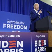 President Joe Biden speaks about reproductive freedom on Tuesday, April 23, 2024, at Hillsborough Community College in Tampa, Fla. Biden is in Florida planning to assail the state&#x27;s upcoming six-week abortion ban and similar restrictions nationwide. (AP Photo/Manuel Balce Ceneta)