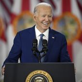 President Joe Biden speaks about reproductive freedom on Tuesday, April 23, 2024, at Hillsborough Community College in Tampa, Fla. Biden is in Florida planning to assail the state&#x27;s upcoming six-week abortion ban and similar restrictions nationwide. (AP Photo/Phelan M. Ebenhack)