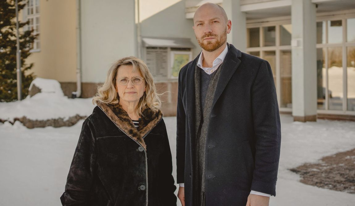 Finnish parliamentarian Päivi Räsänen faces a third trial over posting a Bible verse online. She is shown here with ADF International executive director Paul Coleman. (Photo courtesy of ADF International)