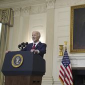 President Joe Biden speaks before signing a $95 billion Ukraine aid package that also includes support for Israel, Taiwan, and other allies, in the State Dining Room of the White House, Wednesday, April 24, 2024, in Washington. (AP Photo/Evan Vucci)