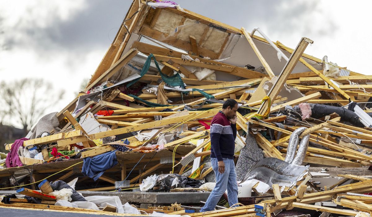 NextImg:Residents begin going through the rubble after tornadoes hammer parts of Nebraska and Iowa
