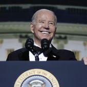 President Joe Biden speaks during the White House Correspondents&#x27; Association dinner in Washington, April 29, 2023. Biden is set to deliver an election-year roast at the annual event on Saturday, April 27, 2024, before a large crowd of journalists, celebrities and politicians against the backdrop of growing protests over his handling of the Israel-Hamas war. (AP Photo/Carolyn Kaster, File)