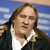 Actor Gerard Depardieu addresses the media during the press conference for the film &quot;Saint Amour&quot; at the 2016 Berlinale Film Festival in Berlin, Germany, Friday, Feb. 19, 2016. French media are reporting that police have summoned actor Gérard Depardieu for questioning about allegations made by two women that he sexually assaulted them on movie sets. Broadcaster BFMTV and the daily Le Parisien both reported that the 75-year-old actor was called in for police questioning in Paris on Monday, April 29, 2024. (AP Photo/Axel Schmidt, File)