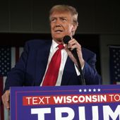 Republican presidential candidate former President Donald Trump speaks at a campaign rally on Wednesday, May 1, 2024, at the Waukesha County Expo Center in Waukesha, Wis. (AP Photo/Morry Gash)