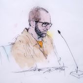 In this artist sketch depicts defendant Alexander Smirnov I federal court in Los Angeles, Feb. 26, 2024. A federal appeals court has rejected a bid to release from jail the former FBI informant who is charged with fabricating a multimillion-dollar bribery scheme involving President Joe Biden&#x27;s family. (William T. Robles via AP)