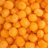 Cheese corn balls. File photo credit: ALL TEXTURES via Shutterstock.