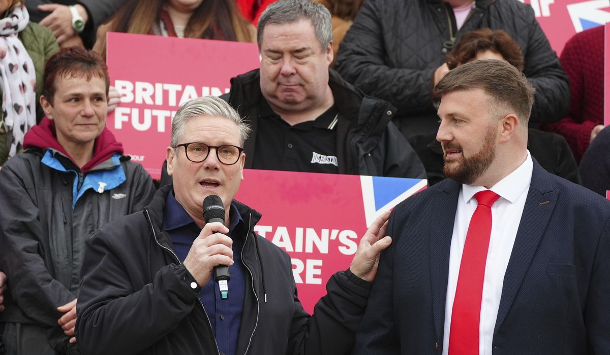 NextImg:U.K.’s Conservatives set for historic losses in local polls as Labour urges general election