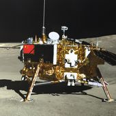 This photo provided on Jan. 12, 2019, by the China National Space Administration via Xinhua News Agency shows the lunar lander of the Chang&#x27;e-4 probe in a photo taken by the rover Yutu-2 on Jan. 11. China is preparing to launch a lunar probe Friday, May 3, 2024, that would land on the far side of the moon and return with samples that could provide insights into geological and other differences between the less-explored region and the better-known near side. (China National Space Administration/Xinhua News Agency via AP, File)