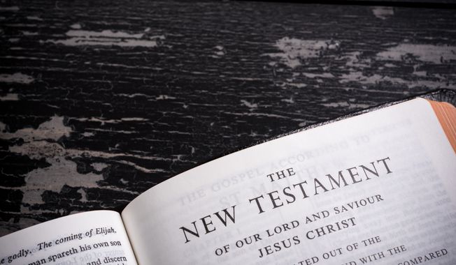 The King James Bible open to the introduction page of the New Testament. File photo credit: Janece Flippo via Shutterstock.