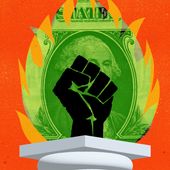 Money behind college protests illustration by Linas Garsys / The Washington Times