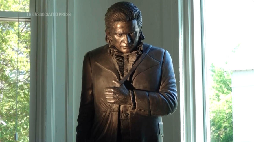 Statues of civil rights leader Daisy Bates and country singer Johnny Cash — two of Arkansas’ most celebrated icons — are headed to Washington, D.C., to represent the state in a U.S. Capitol display. (Photo credit: Associated Press video)