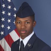 This photo provided by the U.S. Air Force, shows Senior Airman Roger Fortson in a Dec. 24, 2019, photo. The Air Force says the airman supporting its Special Operations Wing at Hurlburt Field, Fla., was shot and killed on May 3, 2024, during an incident involving the Okaloosa County Sheriff&#x27;s Office. (U.S. Air Force via AP)