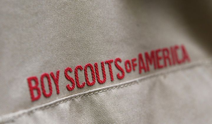 A Boy Scout uniform is displayed, Feb. 18, 2020, in the retail store at the headquarters for the French Creek Council of the Boy Scouts of America in Summit Township, Erie County, Pa. The U.S. organization, which now welcomes girls into the program and allows them to work toward the coveted Eagle Scout rank, announced Tuesday, May 7, 2024, that it will change its name to Scouting America as it focuses on inclusion. (Christopher Millette/Erie Times-News via AP, File)