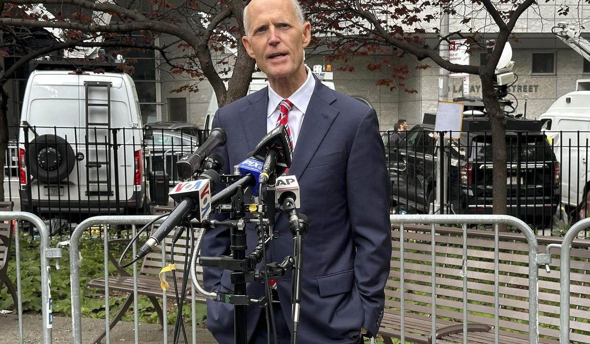 NextImg:Sen. Rick Scott calls Biden ‘pro-Hamas’ for pausing weapons to Israel
