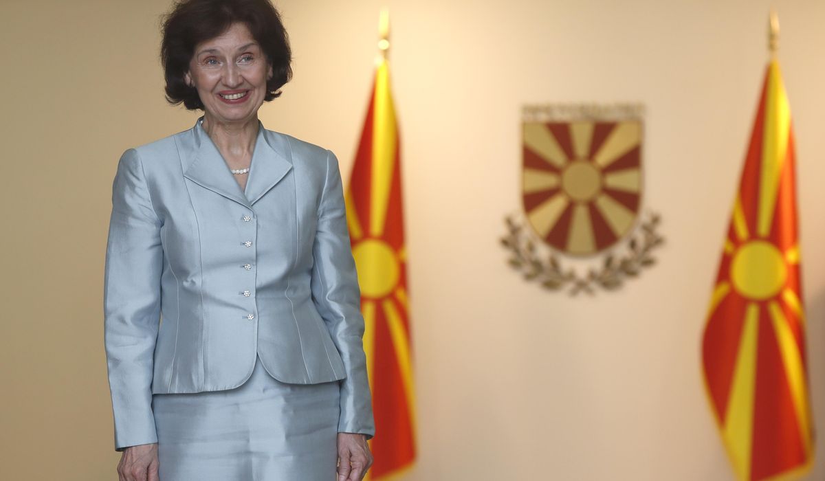 NextImg:North Macedonia’s new president reignites a spat with Greece at her inauguration ceremony