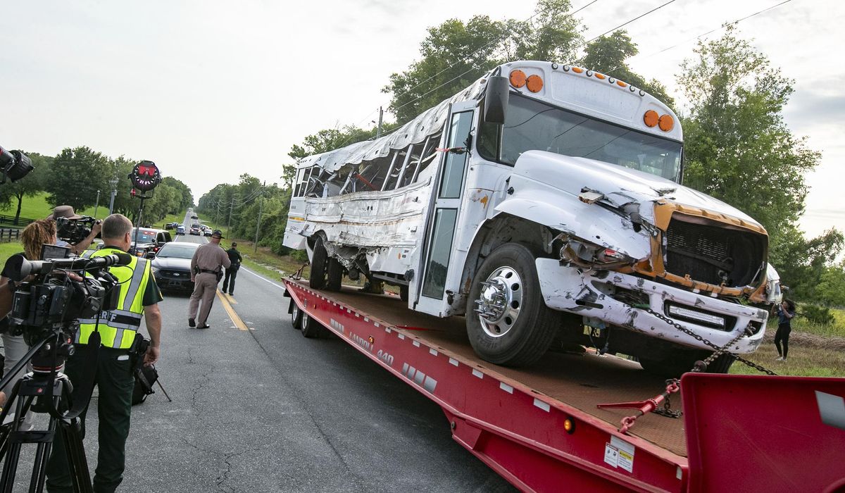 NextImg:Pickup driver with lengthy record held in Florida bus crash that killed 8 Mexican farmworkers