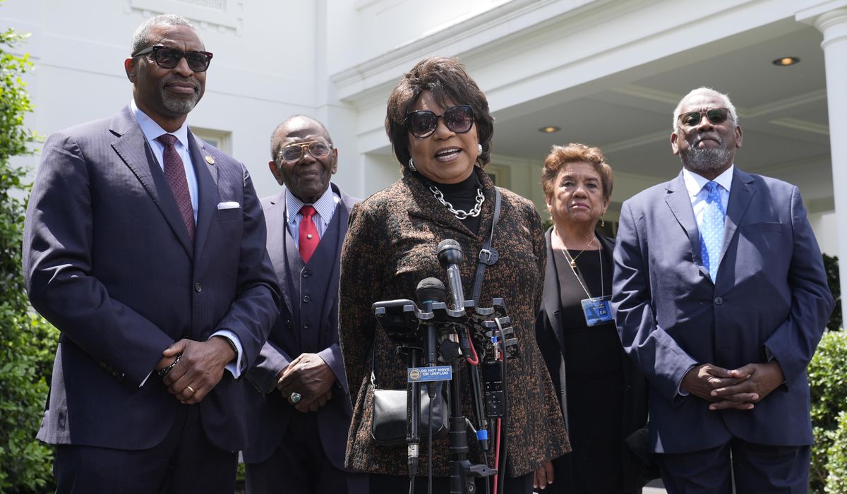 NextImg:Biden marks Brown v. Board anniversary in latest Black voter outreach