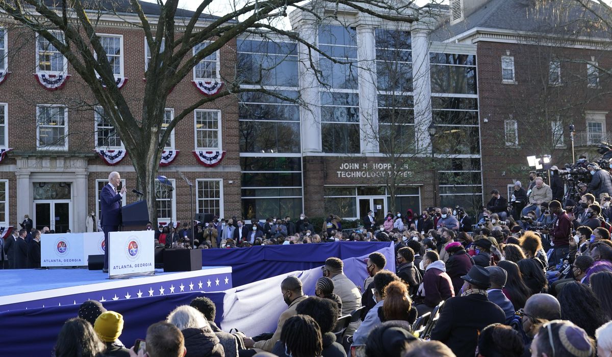 NextImg:White House dispatches official to Morehouse College ahead of possible protests at Biden speech