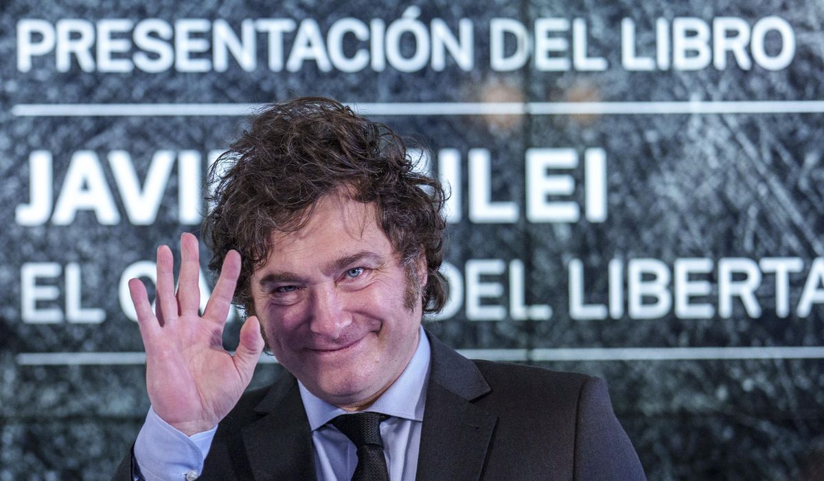 NextImg:Argentine President Javier Milei on visit to Spain, snubs officials, courts far-right