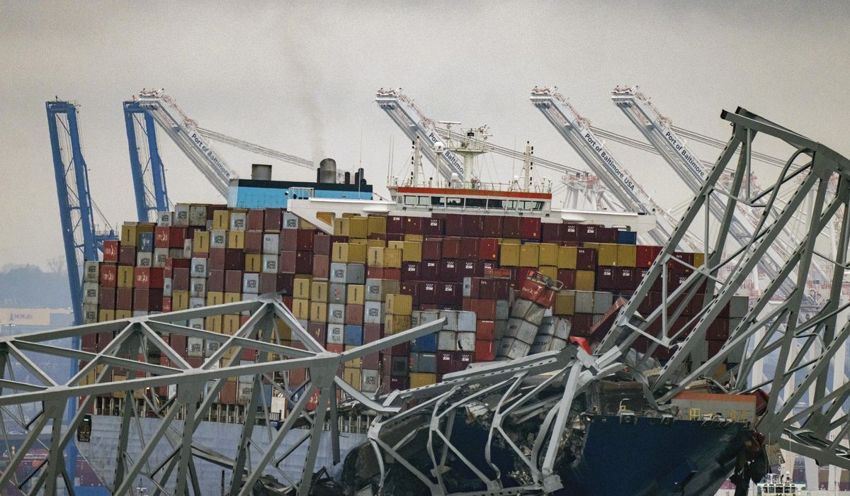 NextImg:Ship that caused deadly Baltimore bridge collapse to be refloated and moved