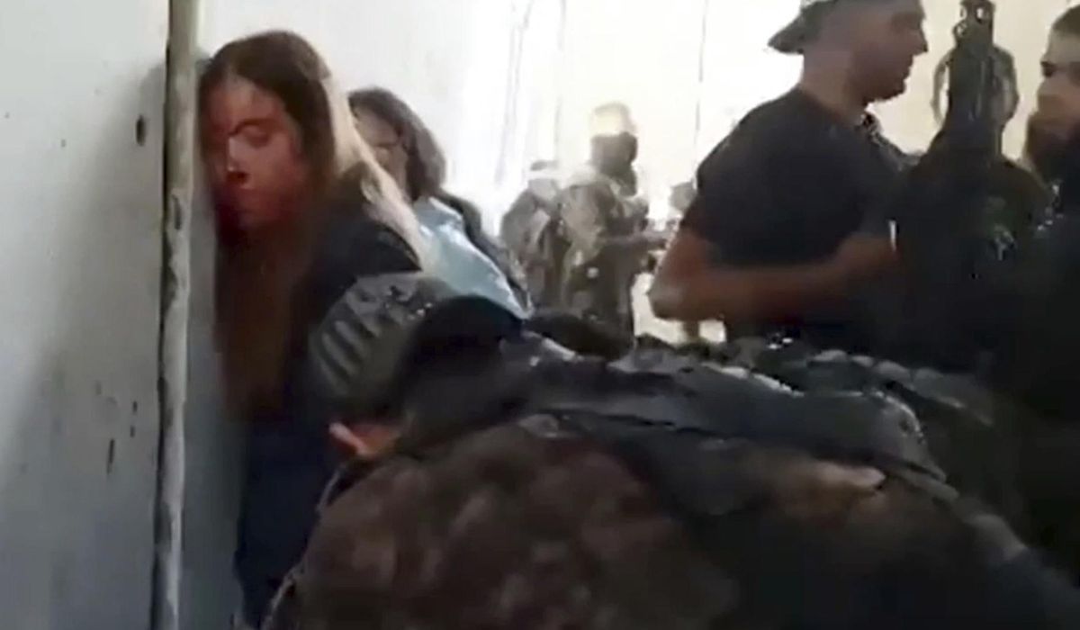 NextImg:Families release video of female Israeli soldiers being captured by Hamas