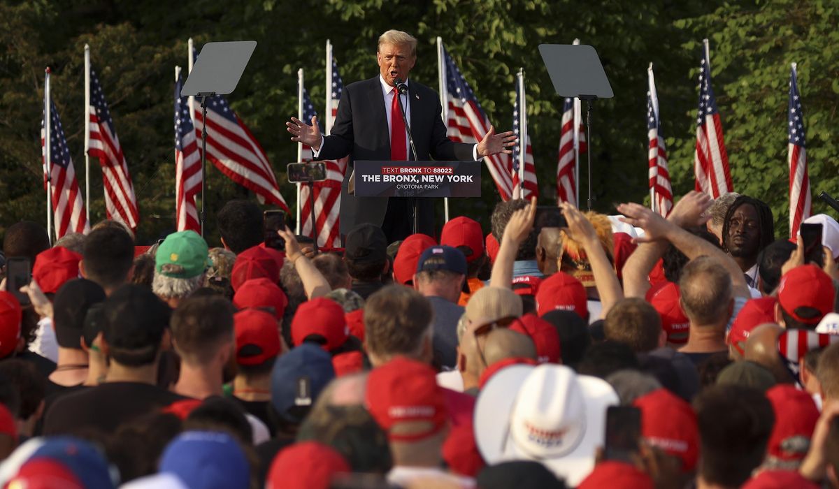 NextImg:In Bronx rally, Trump says Biden policies have ‘slaughtered’ Black and Hispanic Americans